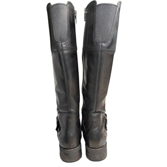 Timberland Bethal Buckle Black leather Knee High Boots Womens 7 - Picture 5 of 9